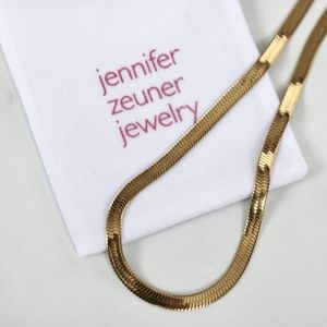 JENNIFER ZEUNER Gold Allie Necklace ($132 USD retail)